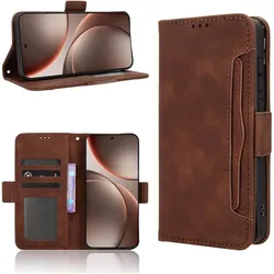 Cover-Discount OPPO Find X9 - Etui viele Kartenfächer (Oppo Find X9), Smartphone Hülle, Braun
