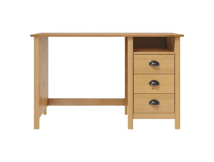 Bureau - AKOZON - Hill - 3 tiroirs - Bois massif - 120x50x74 cm