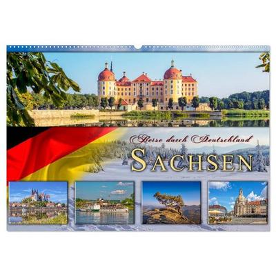 Reise durch Deutschland - Sachsen (Wandkalender 2027 DIN A2 quer), CALVENDO Monatskalender