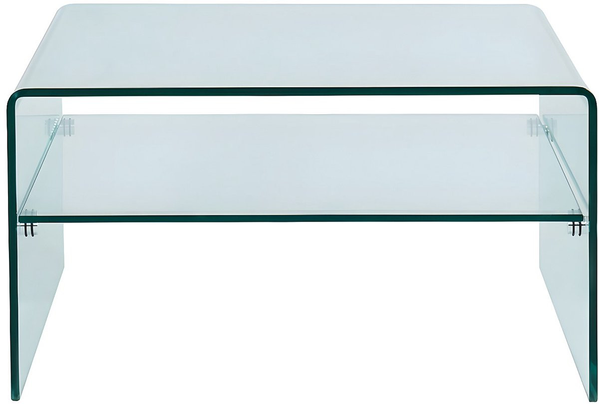 Salontafel STILEOS met dubbele plaat van gehard glas