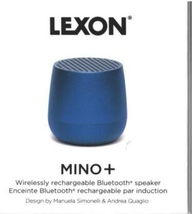 Lexon MINO+ Mini Bluetooth-luidspreker met TWS en Qi, Blauw