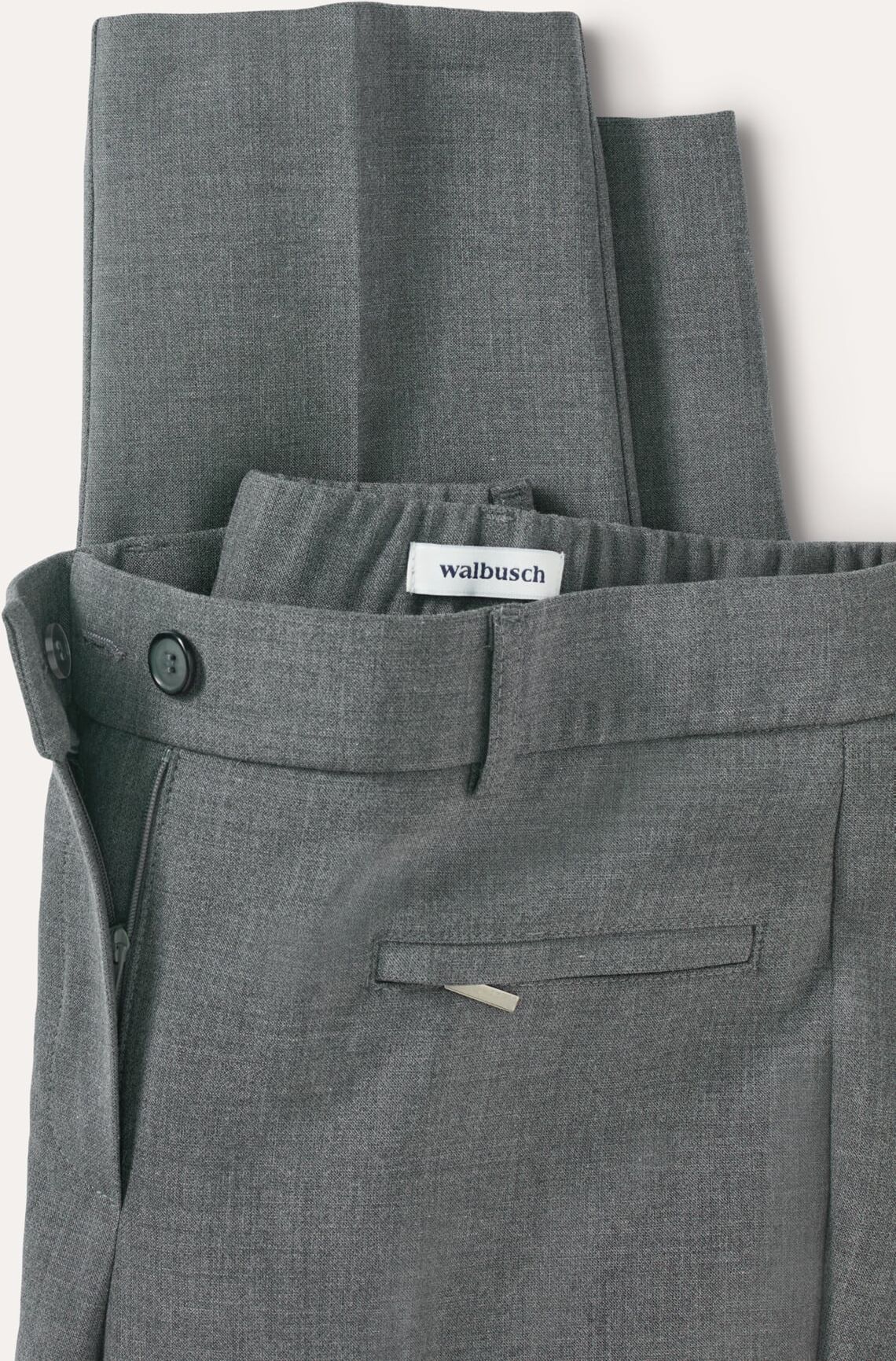 Walbusch Thermo Kofferhose, normale Größen#Kurzgrößen#Langgrößen, Farbe Grau, 23, knitterfrei mit Thermoeffekt Damen