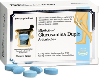 Bioactivo Suplemento Articulações Glucosamina Duplo 60 comprimidos