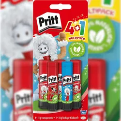 Pritt Klebestift 4+1, 11g BTS 2021