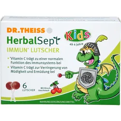 Dr. Theiss Herbalsept Immun Lutscher Kids D (nem) 6 ST