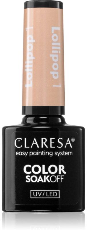Claresa SoakOff UV/LED Color Lollipop gel nail polish shade 5 g