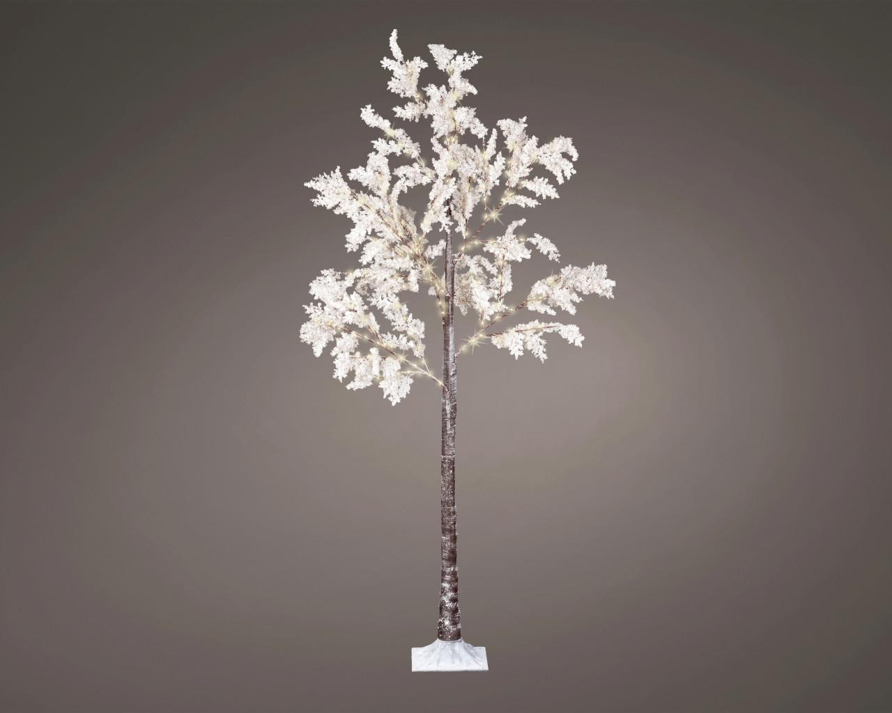 Lumineo Micro LED kerstboom, wit, Hoogte: 180 cm