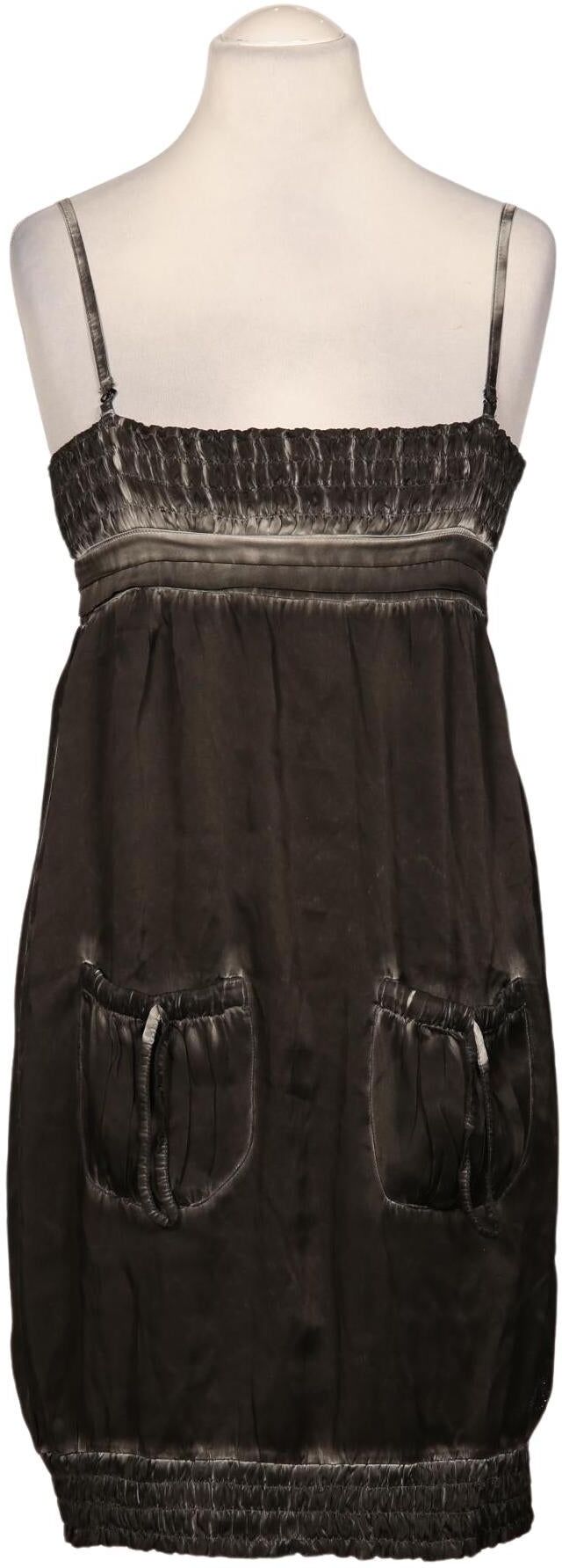 Rich & Royal Damen Kleid, Schwarz, Gr. L, Seide - Second Hand