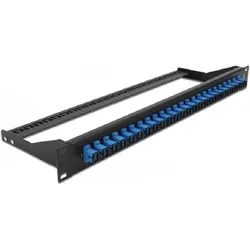 Delock 19? LWL Patchpanel 24 Port SC Simplex blau, Server Zubehör, Blau