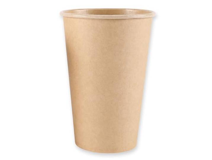 1000 Stück NATUREStar Kaffeebecher Kraft Kraftpapier/PE, FSC®-Mix, braun, Ø: 8 cm, H: 11,2 cm, V: 300 ml, Karton, Einmalbecher, Einwegbecher, Kaffeebecher