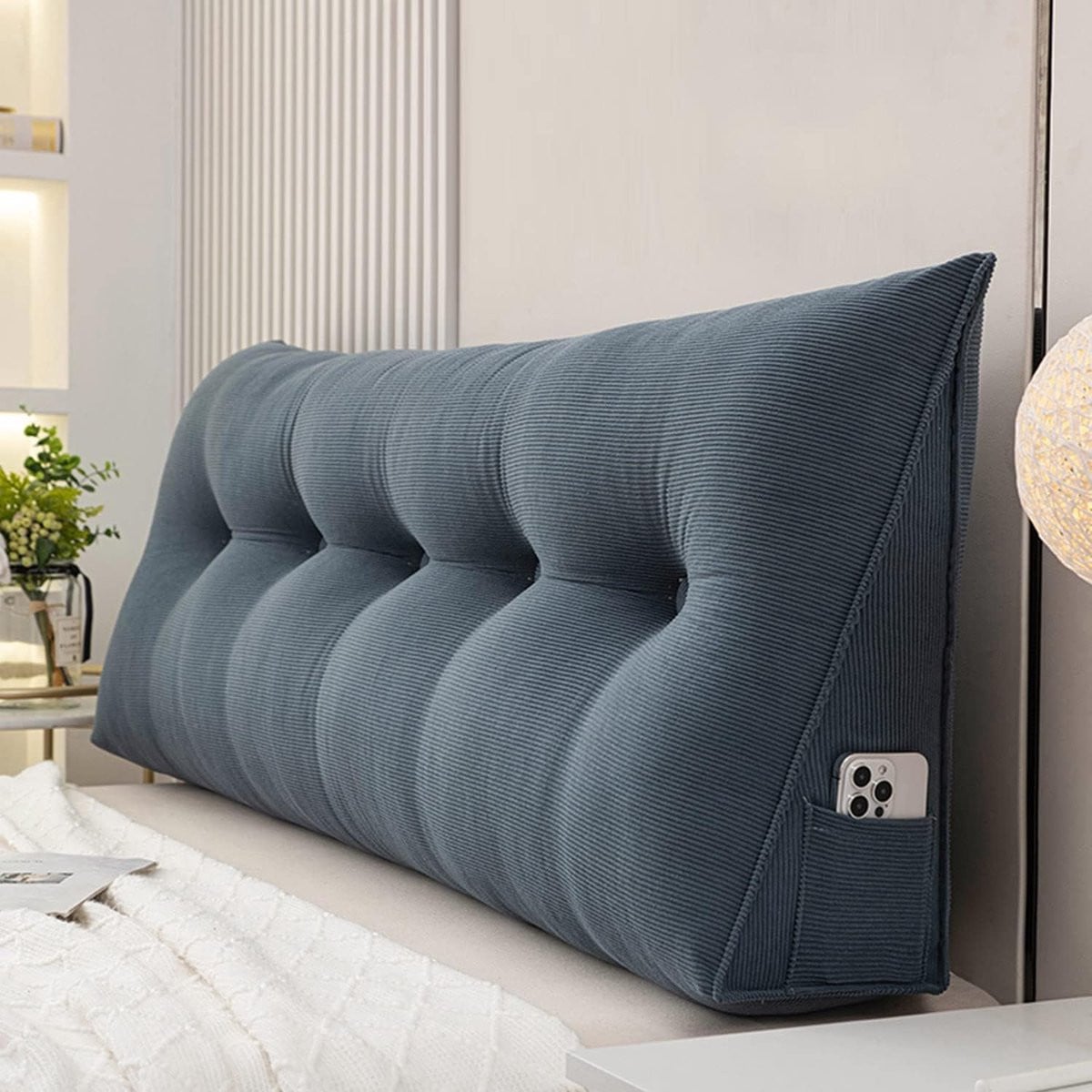 Decoratief Kussen Groen - Groot Comfortabel Rugkussen met Afneembare Hoes - Maat L