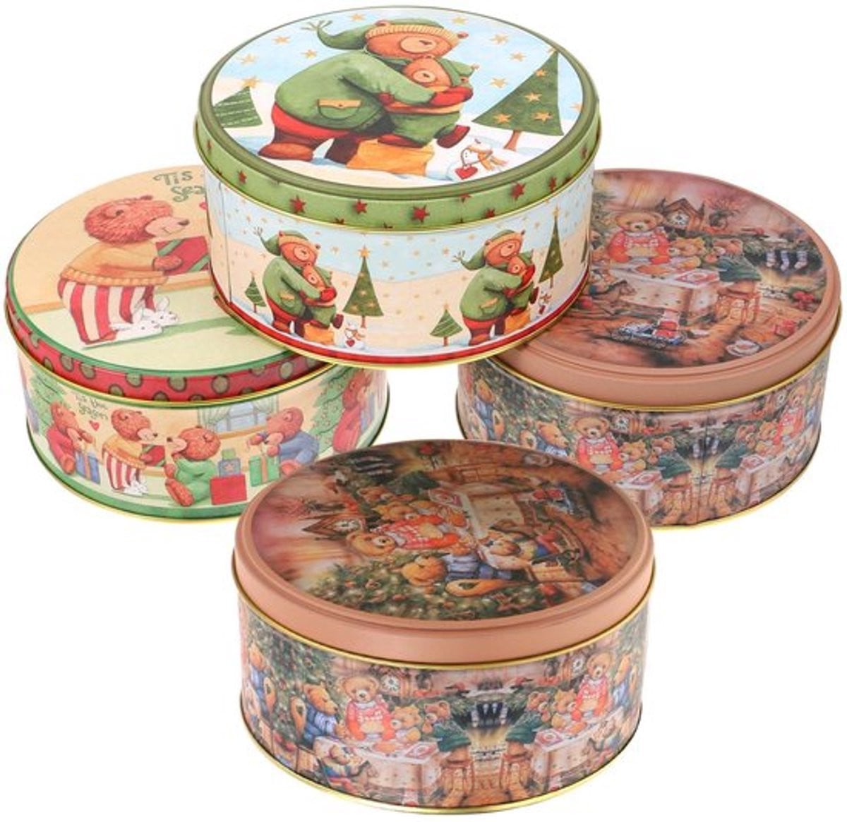 By Shayne Koekjestrommel Vintage Beer Patroon Kerstdozen