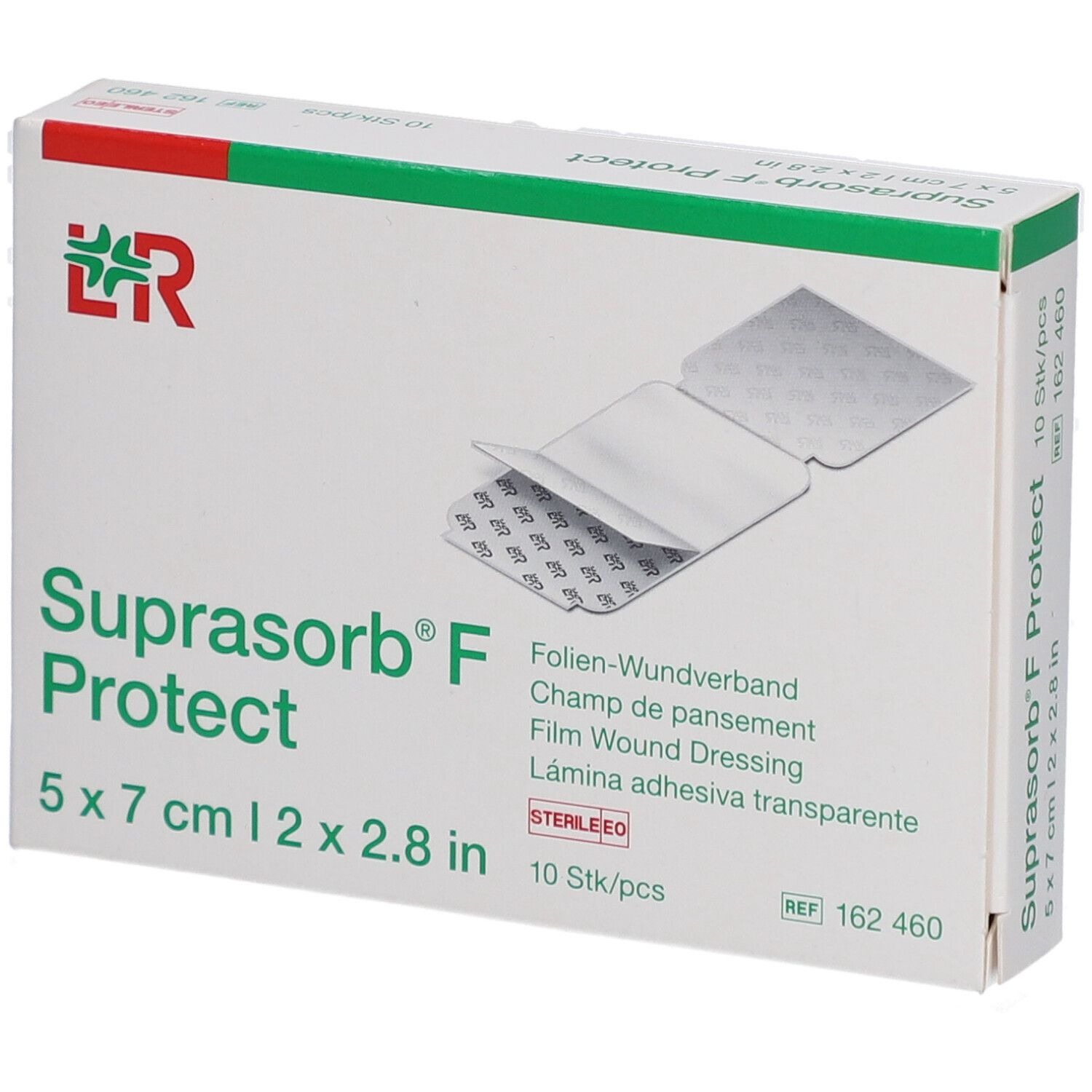 Suprasorb F Protect Folien-Wundverb.5x7 cm ste. 10 St Verband