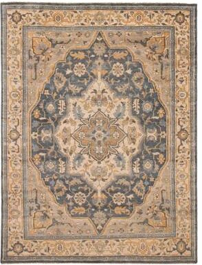 ECARPETGALLERY Hand-knotted Jules Serapi Grey Wool Rug - 9'1 x 11'10