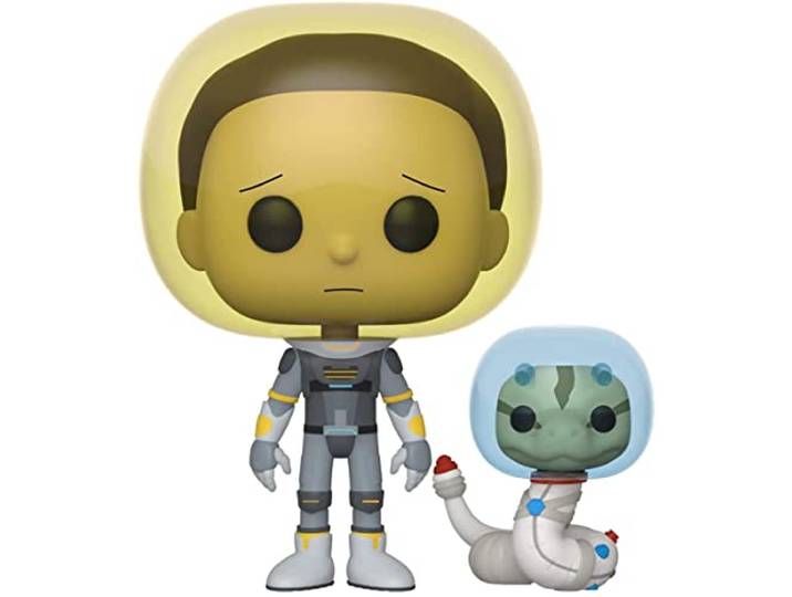 Pop Rick and Morty Space Suit Morty with Snake Vinyl Figure