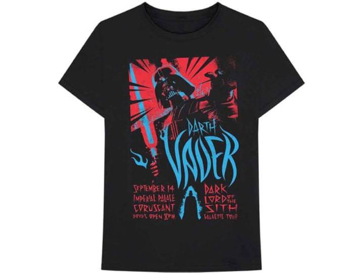 Star Wars Heren Tshirt -S- Darth Rock One Zwart