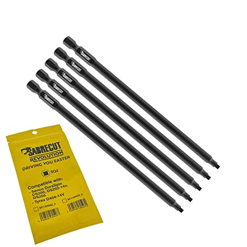 SabreCut 5 stuks SQ2 130mm Gipsplaat Autofeed Schroefbits