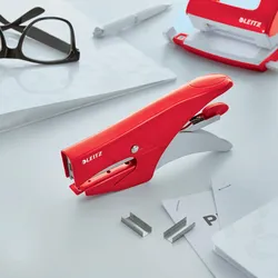 LEITZ Heftzange 5531 WOW rot-metallic