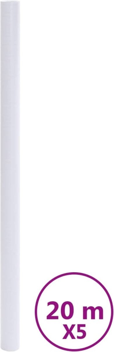 vidaXL Raamfolie Mat Wit PVC