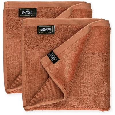 Handtücher "Sense", braun (rost), B:50cm L:100cm, Frottee, Obermaterial: 100% Baumwolle, SCHÖNER WOHNEN-KOLLEKTION, Handtücher, mit Velourborte, hautschmeichelnde Airtouch Qualität, super weich