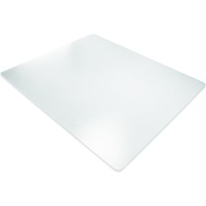 RS-Office Bodenschutzmatte Ecogrip Solid, transparent, für Teppichböden, Polycarbonat, 120 x 130cm