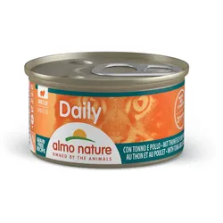 Almo Nature Daily Menu 85g Dose Katzennassfutter 24 x 85 Gramm Mousse Thunfisch & Huhn