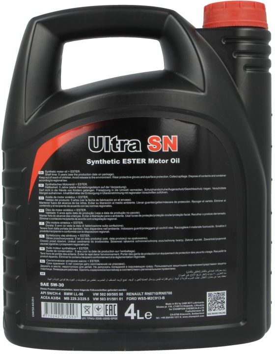 Motoröl CHEMPIOIL Optima SN 5W30 4L