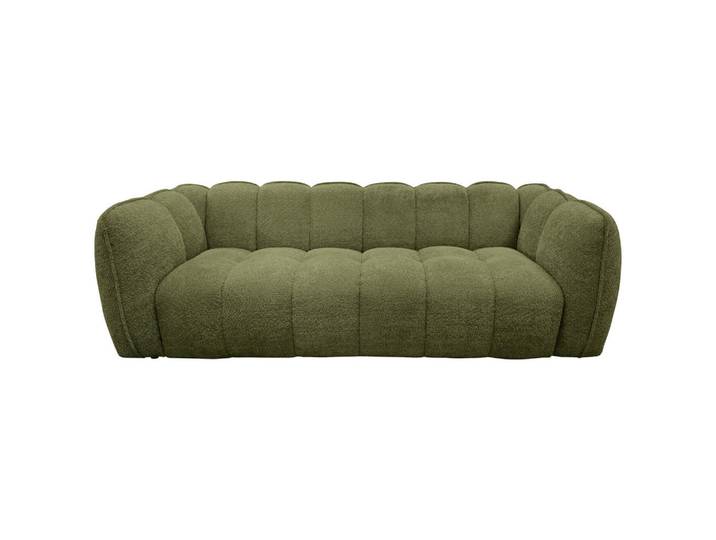 Carryhome Bigsofa, Olivgrün, Kunststoff, 3-Sitzer, 235x73x103 cm, Rücken echt, Wohnzimmer, Sofas & Couches, Sofas, Bigsofas