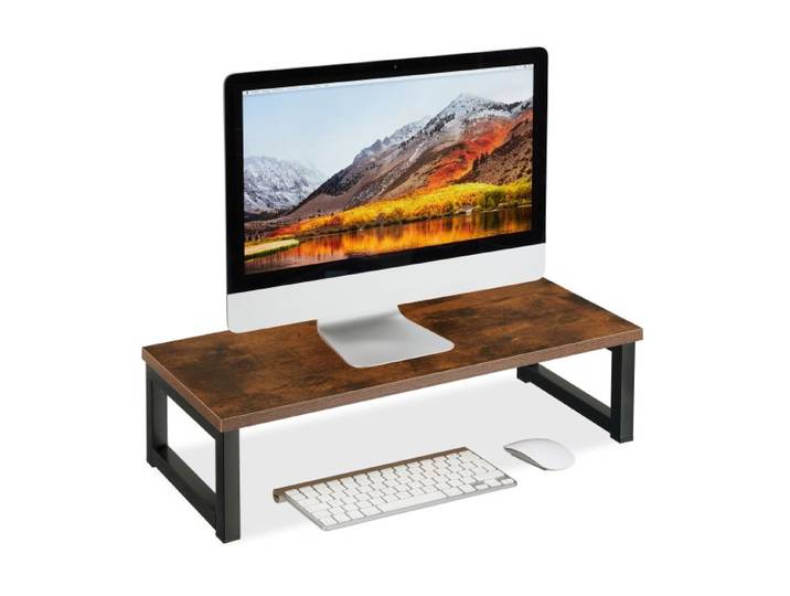 Relaxdays Monitorständer im Industrial-Design