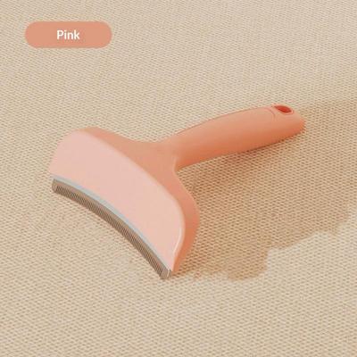 Happy Pet Pantry Dual Edge Pet Grooming Brush & Dog Deshedding Brush For Dogs And Cats pink