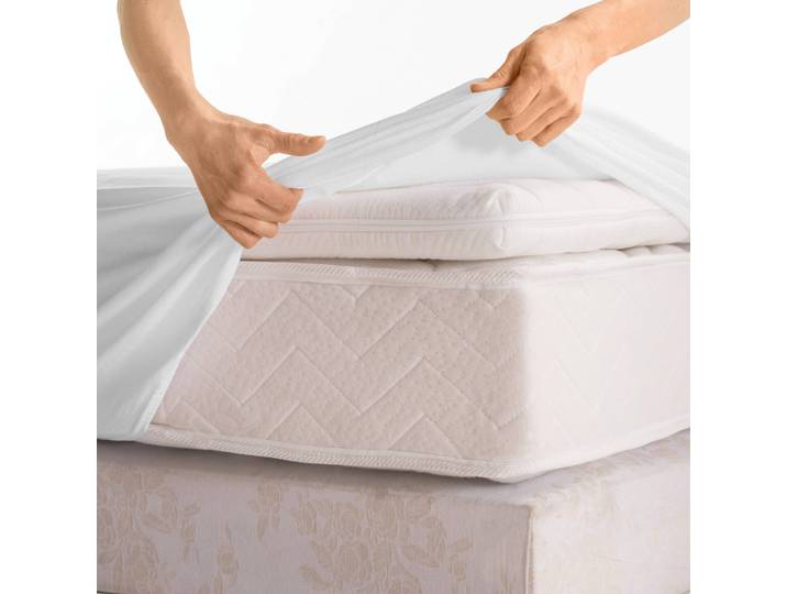 Protège-matelas housse 40 cm molleton absorbant anti-acariens 400 g/m² - Blancheporte