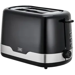 KHG Toaster  TO-857 SE2 , schwarz , Metall,Edelstahl,Kunststoff , Maße (cm): B: 30 H: 18 T: 16.5