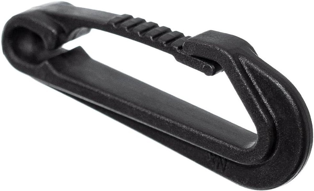 10 stuks Bungee Haken - Zwarte Koord Clips met vleugelloos ontwerp
