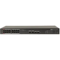 Dahua PoE-Switch 100 Mbit/s, 16 Ports + 2G-Uplink + 2 SFP, ePoE 8 Ports, ePoE bis 800 m, Hi-PoE (16 Ports), Netzwerk Switch