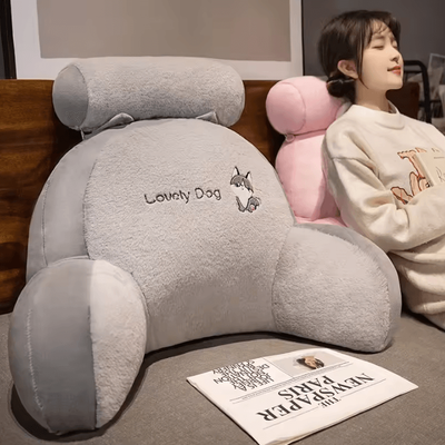 Uplift Curations CloudRest Support Backrest Pillow Plush Bed & Sofa Waist Protection Cushion dinosaur 27.6 19.7 9.8 In