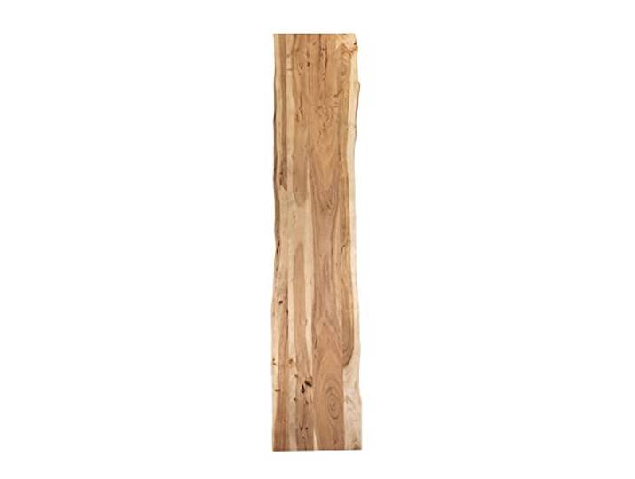 SAM Holzplatte Tonia 200x40 cm Akazie Natur lackiert Baumkante Tischplatte Baumkanten-Platte, Akazienholz naturfarben massiv, für Heimwerker, Arbeitsplatten, Tische & Fensterbretter