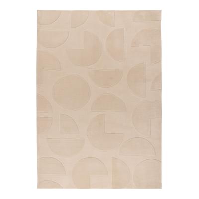 Teppich KAYOOM "Niburi 425", beige, B:160cm H:10mm L:230cm, Polyester, Teppiche, Teppich, weicher Kurzflor, modern gemustert, Wohnzimmer