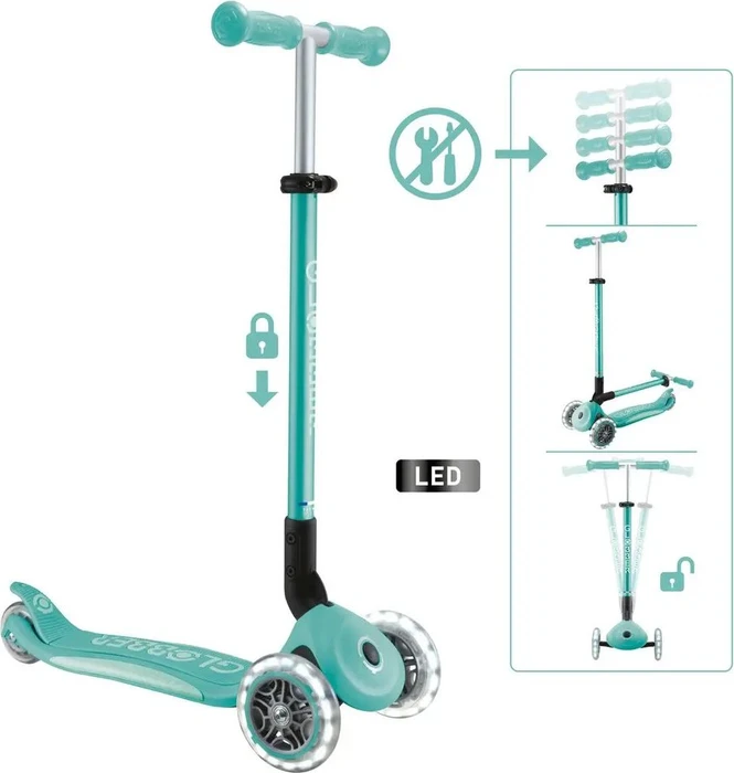 GLOBBER Primo Foldable Plus Lights mint