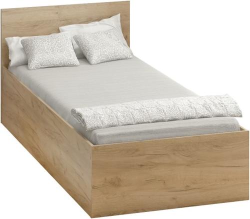 Kondela Einzelbett mit Metallrost Doli 90x200 cm - Eiche Artisan