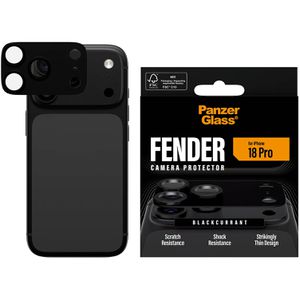 PanzerGlass Kamera-Schutz Fender, schwarz, 1 Stück, aus Aluminium, Vollschutz-Abdeckung, für iPhone 18 Pro