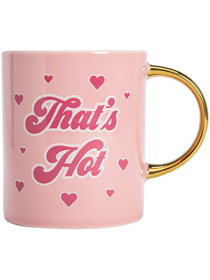 Fackelmann Jumbotasse in Rosa/ Pink/ Gold - 450 ml - onesize