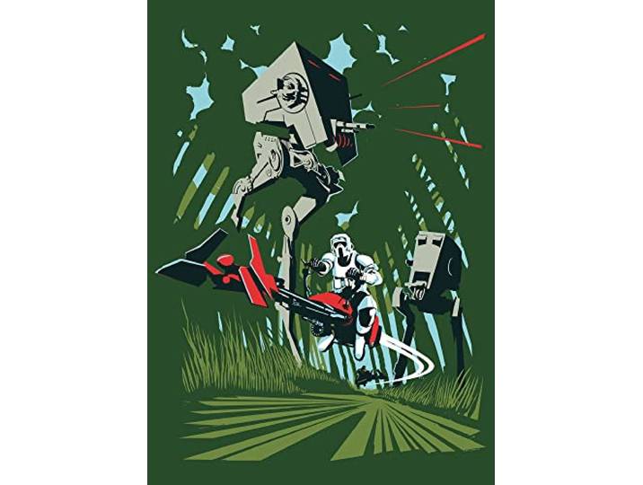 Komar Star Wars Classic Vector Endor – Dimensions : 50 x 70 cm Tableau mural Affiche Impression d'art (sans cadre)