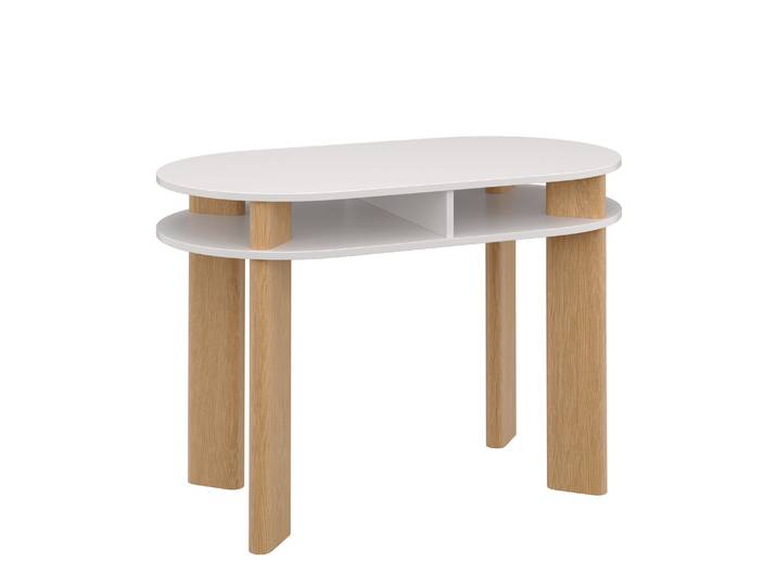 Schreibtisch TANT 120 x 60 x 76 cm natur/weiss