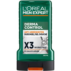 LOREAL Duschgel Paris Men Expert Derma Control, für Männer, Flasche, 250 ml
