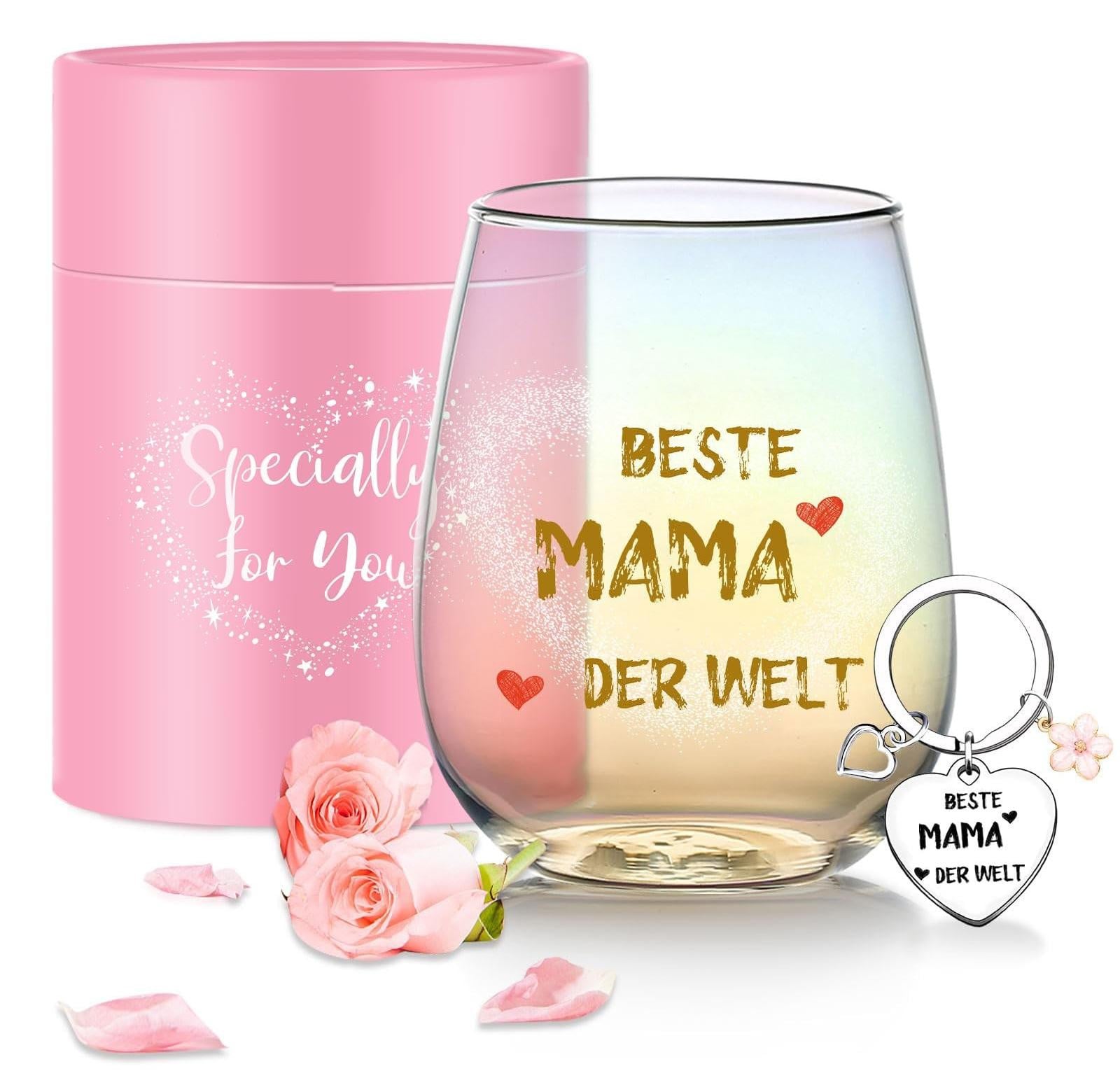 Gepersonaliseerd wijnglas voor mama