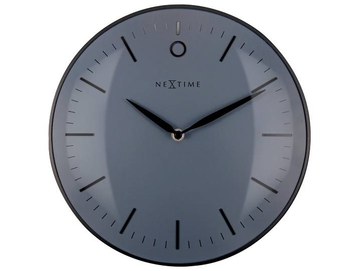 Nextime Wanduhr, Schwarz, Metall, Glas, 30x30x4.3 cm, RoHS, CE, Dekoration, Uhren, Wanduhren