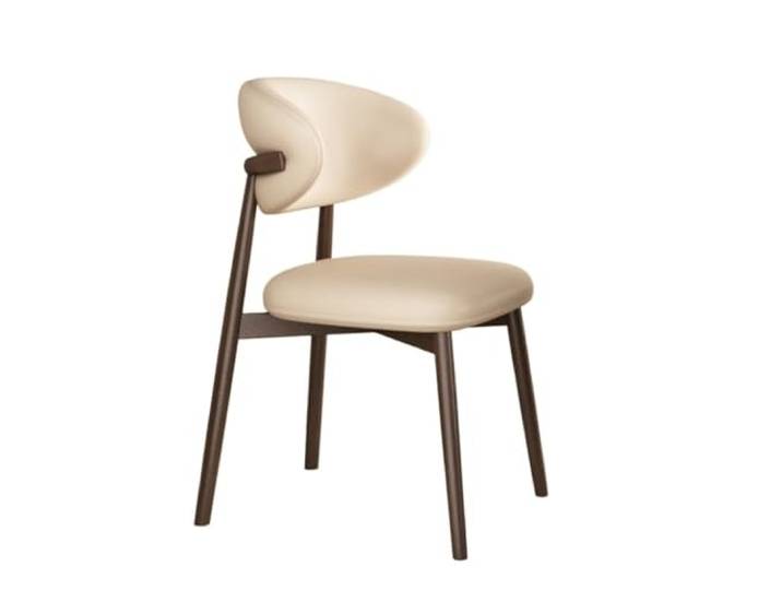 Glamour Haven Moderne, Bequeme Esszimmerstühle, Esszimmerstühle mit Metallbeinen, Moderne Küchenstühle ohne Armlehnen und Rückenlehne, Ideal für Esstisch, Küche zu Hause oder Restaura(Beige)