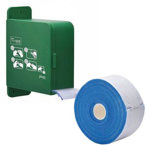 Plum Pflaster QuickSoft Bandage Refill, 2 Rollen, kohäsiv, elastisch, blau, 5m x 5,5cm