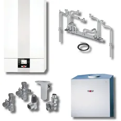 Wolf Paket Brennwerttherme CGB-2-14 Speicher CSW-120, BM-2, Aufputz