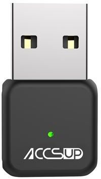 Accsup Dongle Wi-Fi USB  AC600 V2 - Preto